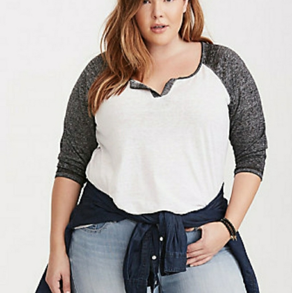 *PRICE DROP* Burnout Wash Raglan Tee